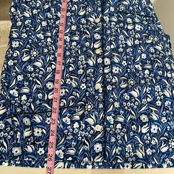 J. Crew Women’s Long-sleeve cotton poplin pajama top in floral flourish Size M - Picture 9 of 12